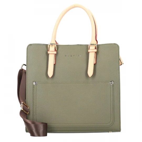 Foto van product bugatti Handtas 'Ella' beige / donkerbruin / olijfgroen