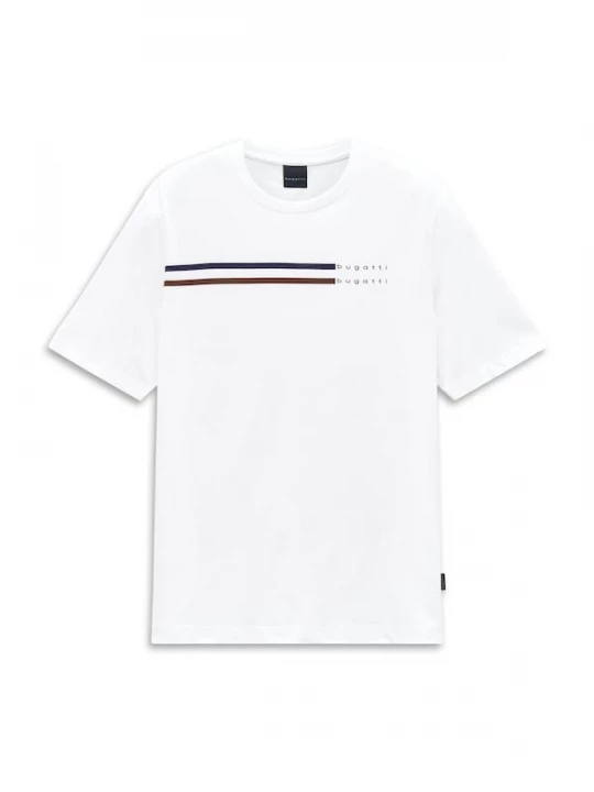 Foto van product bugatti Shirt donkerblauw / donkerbruin / wit