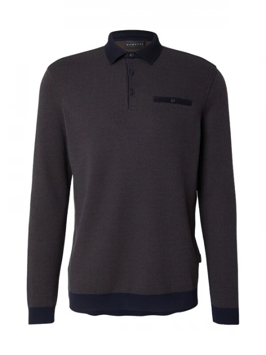 Foto van product bugatti Shirt navy / donkerbruin