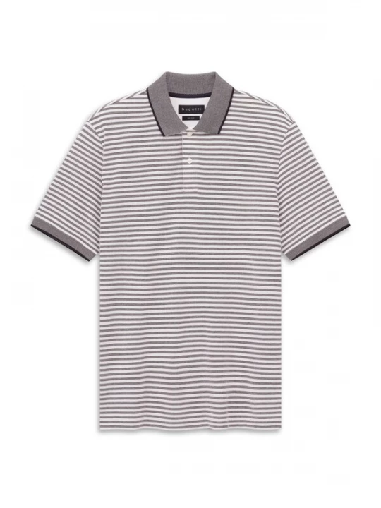 Foto van product bugatti Shirt smoky blue / offwhite