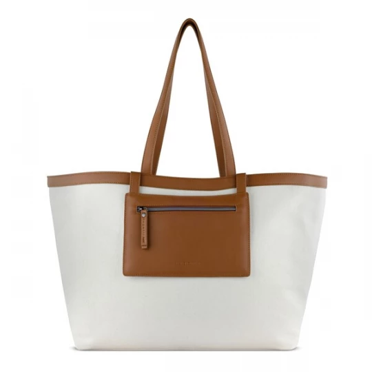 Foto van product bugatti Shopper 'Elena' sand / wit