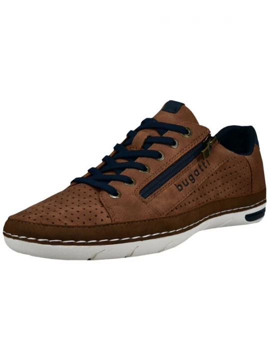 Foto van product bugatti Sportieve veterschoen cognac