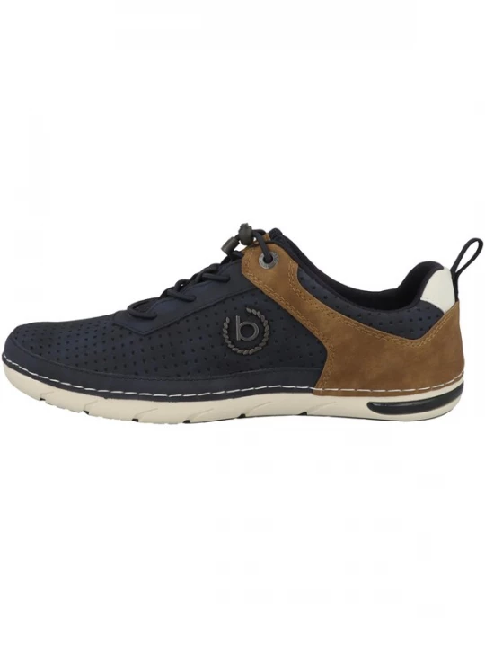 Foto van product bugatti Sportieve veterschoen donkerblauw / ombergrijs / wit