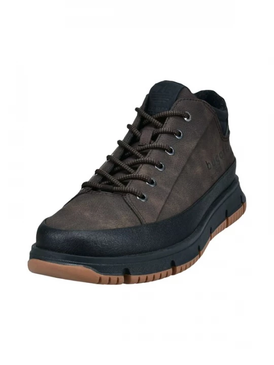Foto van product bugatti Sportieve veterschoen donkerbruin / zwart