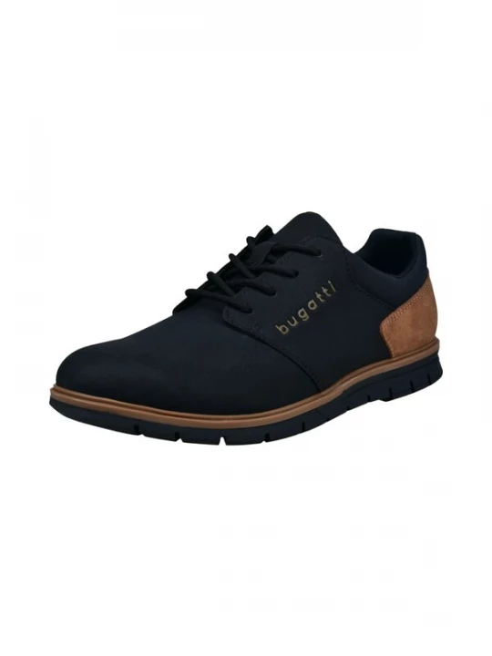 Foto van product bugatti Sportieve veterschoen karamel / zwart