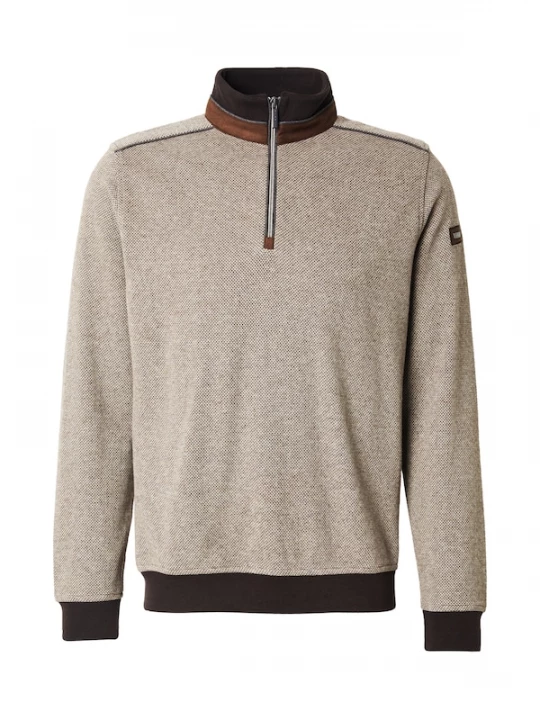 Foto van product bugatti Trui bruin / cappuccino / donkerbruin