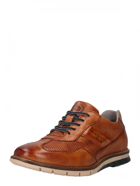 Foto van product bugatti Veterschoen cognac / grijs