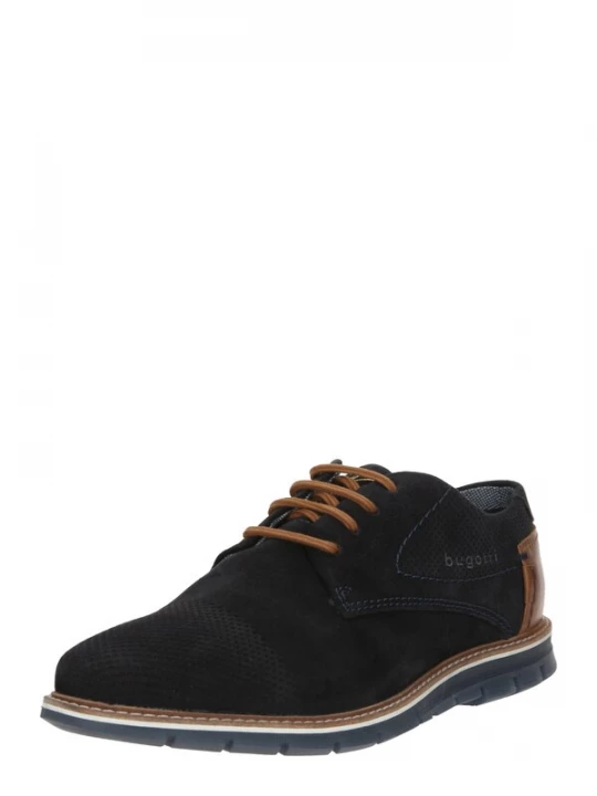 Foto van product bugatti Veterschoen nachtblauw / cognac