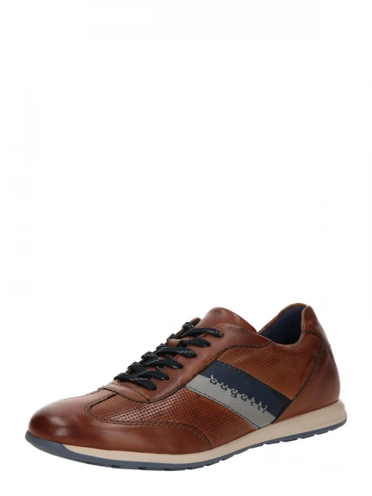 Foto van product bugatti Veterschoen navy / karamel / grijs