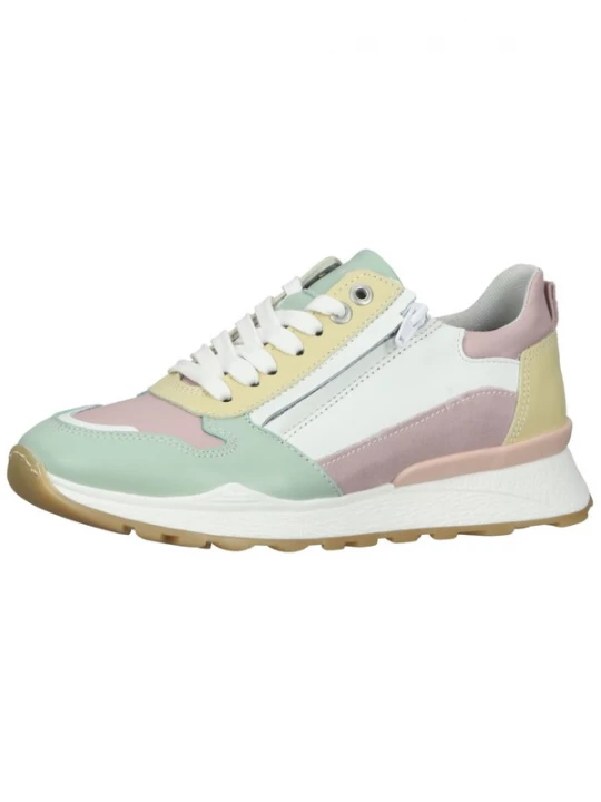 Foto van product BULLBOXER Sneakers lichtgeel / groen / lila / offwhite