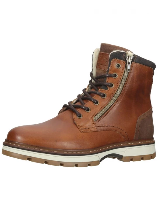 Foto van product BULLBOXER Veterlaarzen cognac