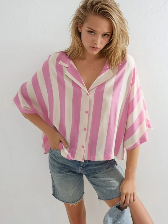 Foto van product Busem Blouse beige / pink