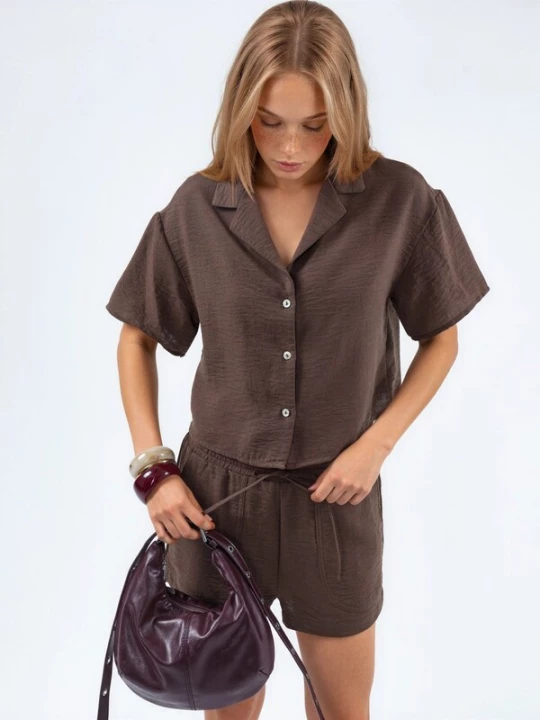 Foto van product Busem Blouse chocoladebruin