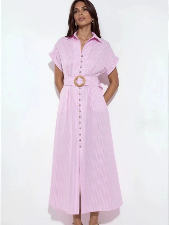 Foto van product Busem Blousejurk rosa / wit