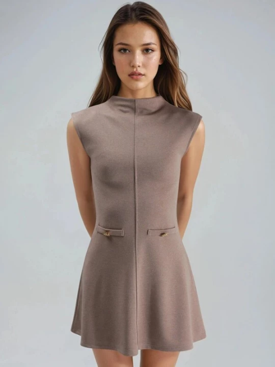 Foto van product Busem Jurk donkerbeige