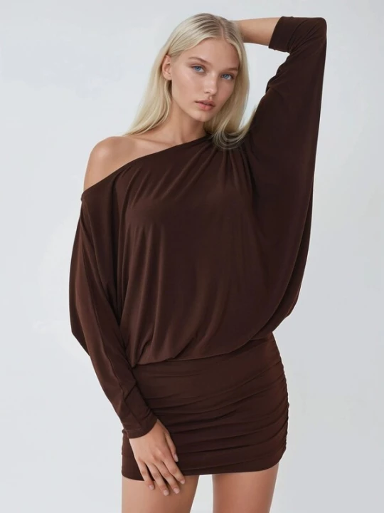 Foto van product Busem Jurk donkerbruin