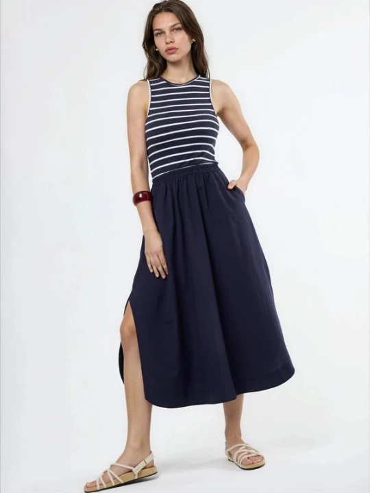Foto van product Busem Jurk marine / wit