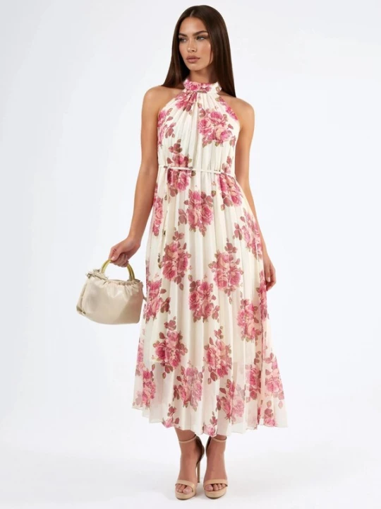 Foto van product Busem Jurk rosa / natuurwit
