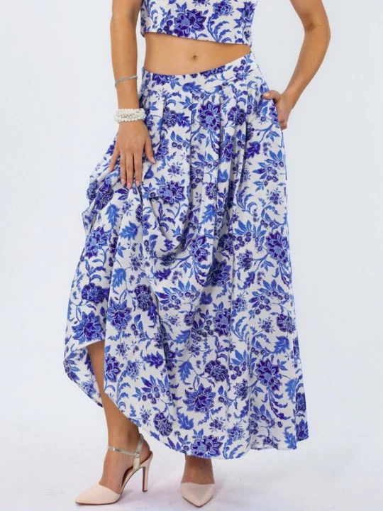 Foto van product Busem Rok navy / royal blue / koningsblauw / wit