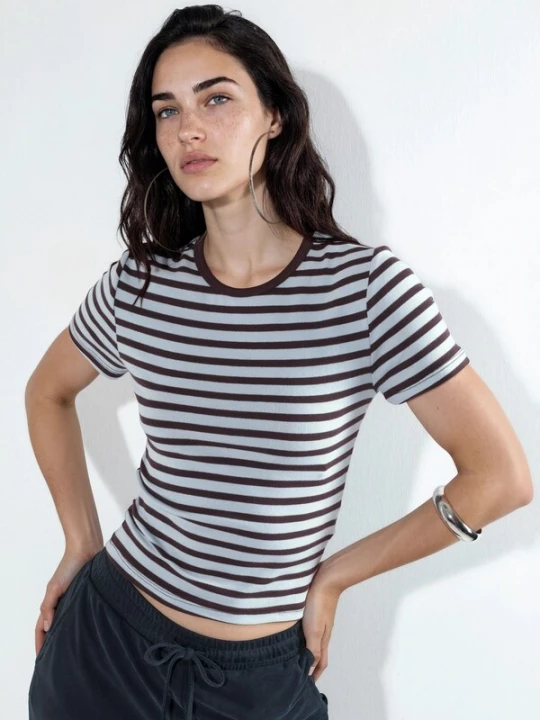 Foto van product Busem Shirt bruin / lichtgrijs