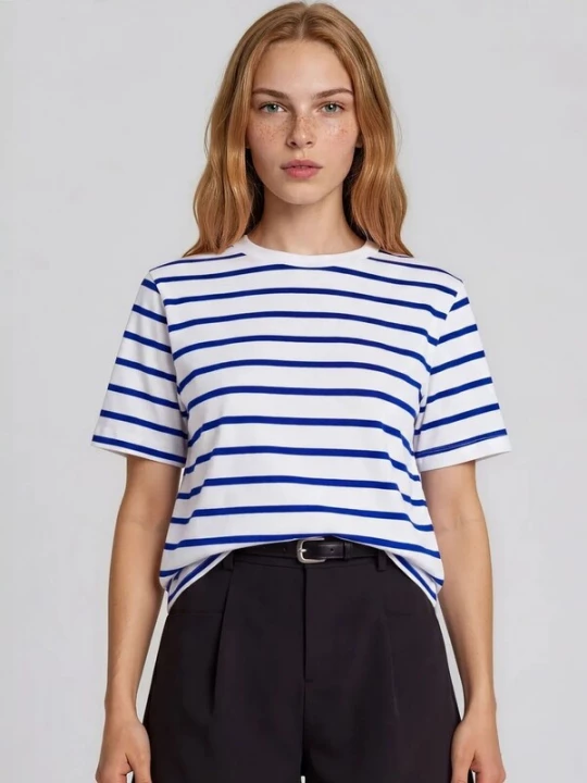 Foto van product Busem Shirt donkerblauw / wit