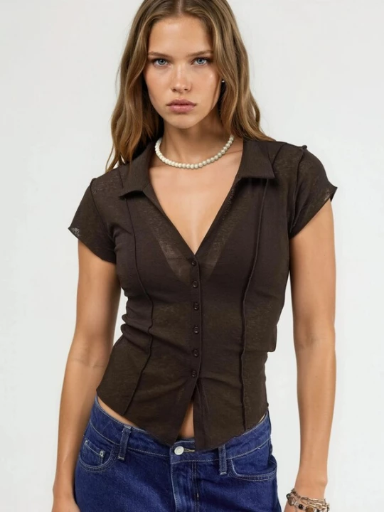 Foto van product Busem Shirt donkerbruin