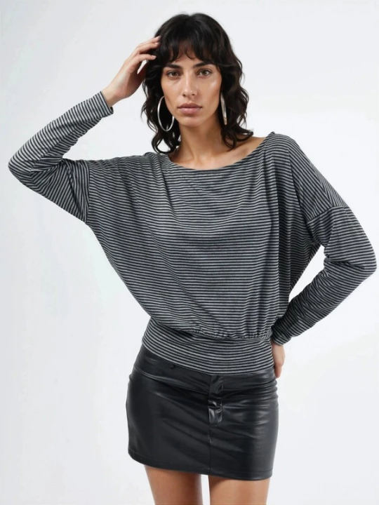 Foto van product Busem Shirt grijs / zwart