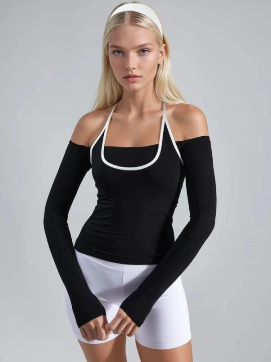 Foto van product Busem Shirt zwart / wit