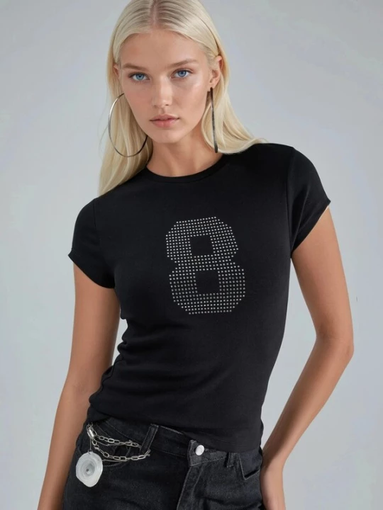 Foto van product Busem Shirt zwart / zilver