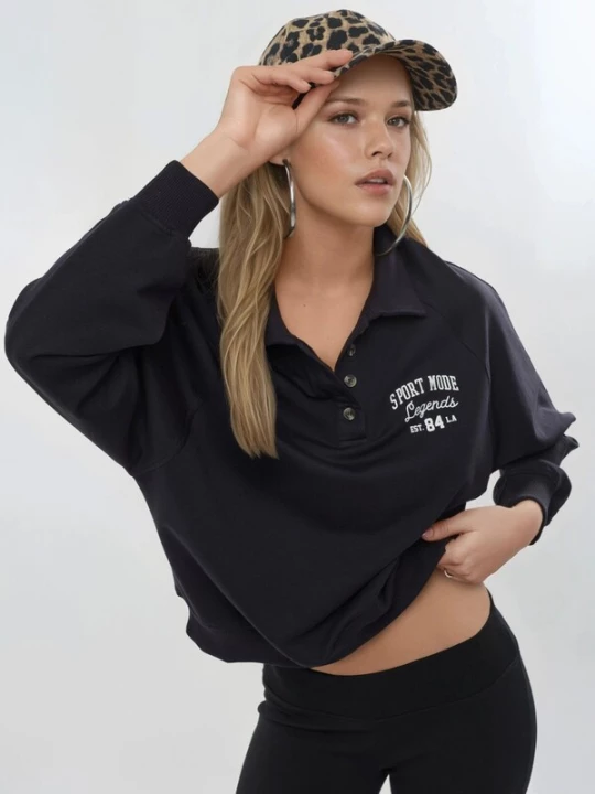 Foto van product Busem Sweatshirt marine / wit