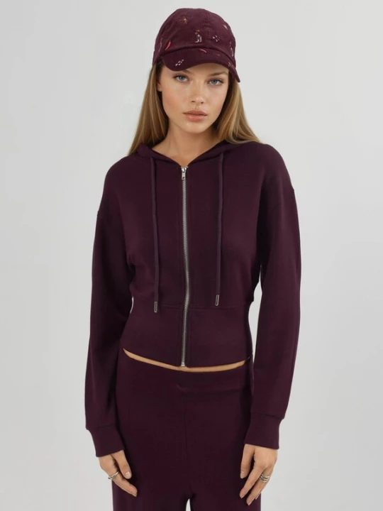 Foto van product Busem Sweatvest aubergine