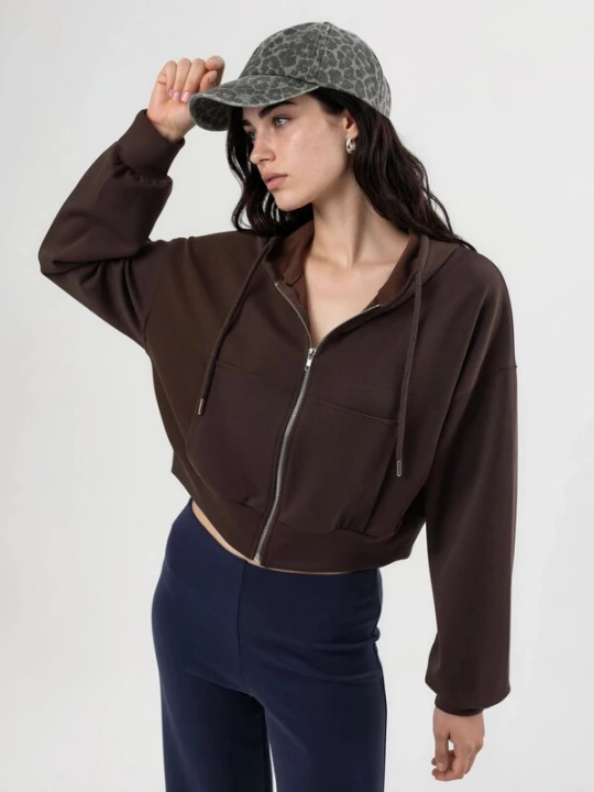 Foto van product Busem Sweatvest donkerbruin