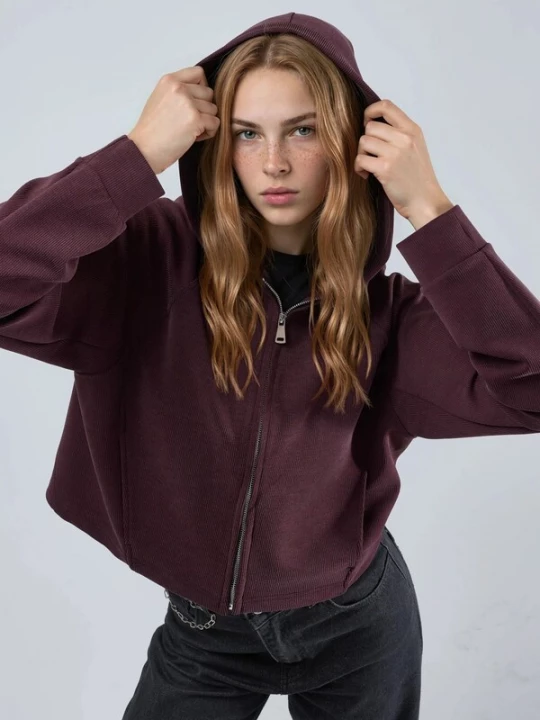 Foto van product Busem Sweatvest wijnrood