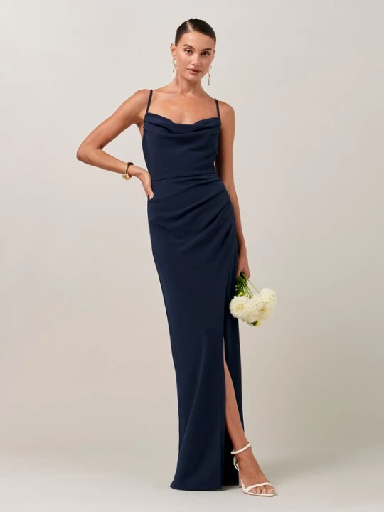 Foto van product BWLDR Avondjurk 'Gemma' navy