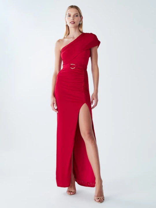 Foto van product BWLDR Avondjurk 'Meliza' rood