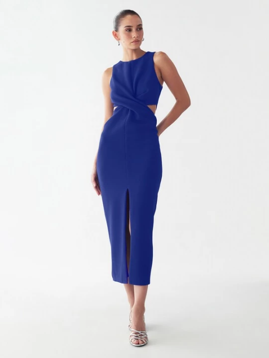 Foto van product BWLDR Avondjurk 'Newark' royal blue / koningsblauw