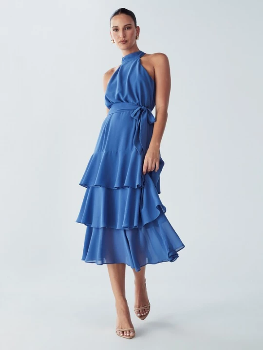 Foto van product BWLDR Avondjurk 'Tony' blauw