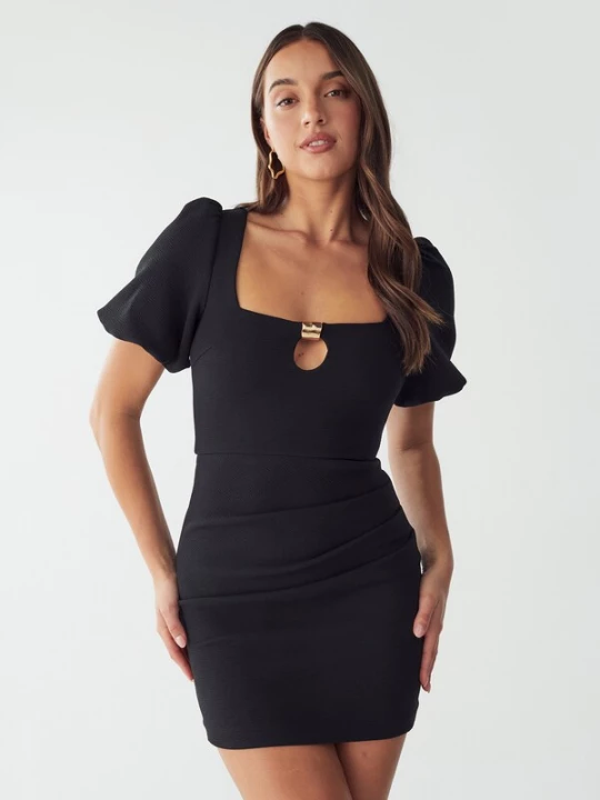 Foto van product BWLDR Cocktailjurk 'GOLDIE ' zwart