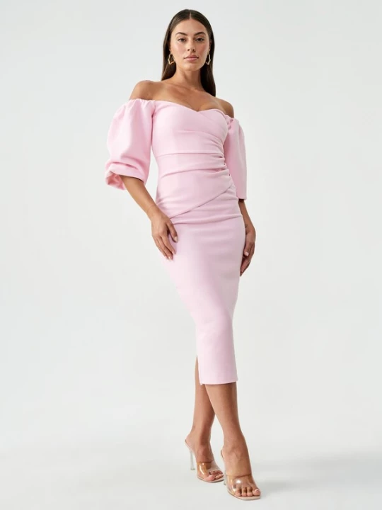 Foto van product BWLDR Cocktailjurk 'JESSAMY' lichtroze