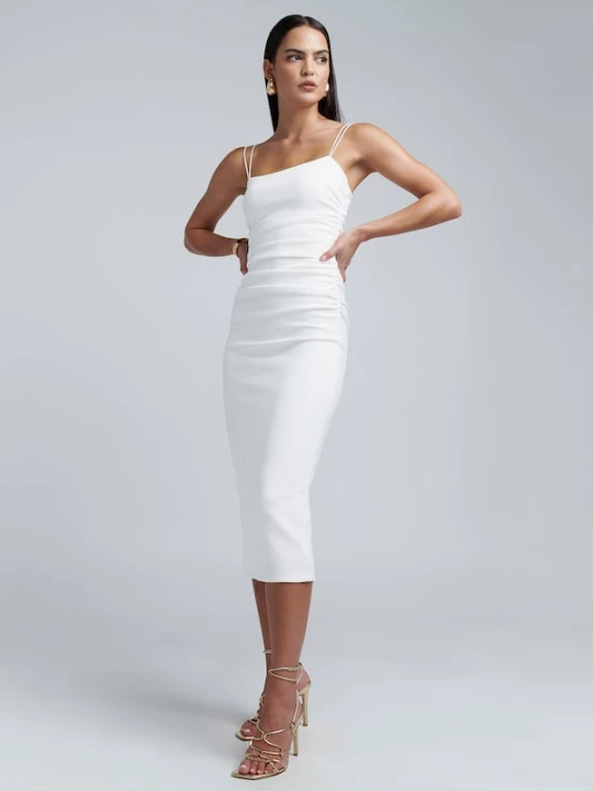 Foto van product BWLDR Cocktailjurk 'RYETTE' wit
