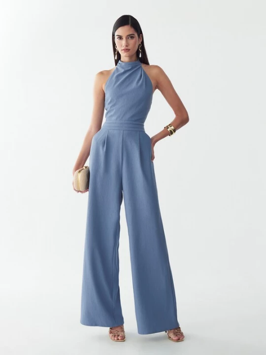 Foto van product BWLDR Jumpsuit 'Alma' blauw denim