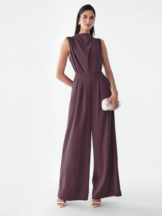 Foto van product BWLDR Jumpsuit 'Annie' donkerlila