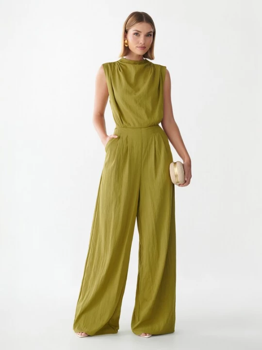 Foto van product BWLDR Jumpsuit 'Annie' kaki