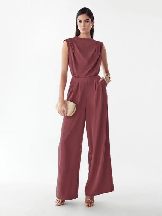 Foto van product BWLDR Jumpsuit 'Bailey' oudroze