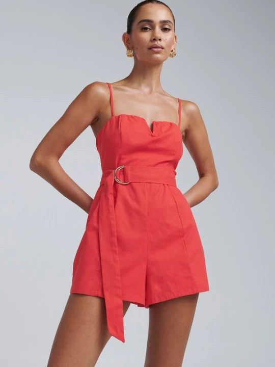 Foto van product BWLDR Jumpsuit 'FI COTTON PLAYSUIT' koraal