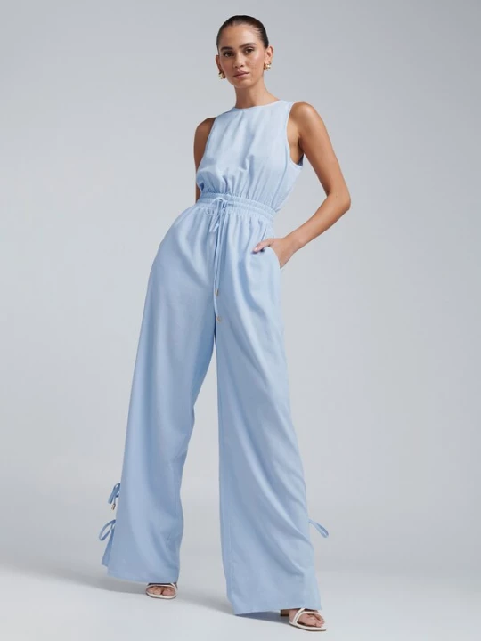 Foto van product BWLDR Jumpsuit 'Laila' blauw