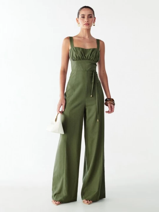Foto van product BWLDR Jumpsuit 'Orchid' groen