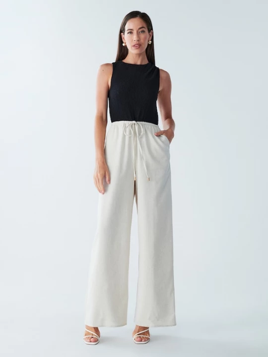 Foto van product BWLDR Jumpsuit 'Paige' zwart / wit