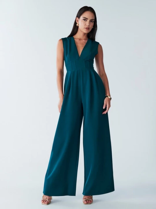 Foto van product BWLDR Jumpsuit 'Romance' petrol