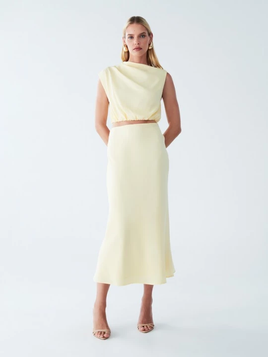 Foto van product BWLDR Rok 'Alisa' pasteelgeel